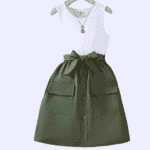 Vestido de tanque con bolsillo de solapa