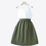 Vestido de tanque con bolsillo de solapa - Imagen 2