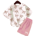 Conjunto de dos piezas camiseta y short corto