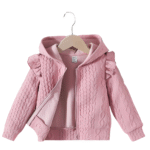 Chaqueta cazadora con cremallera y capucha