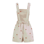 Braga girlism con estampado de corazones en beige - Imagen 2