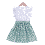 Vestido estampado floral  con cinturón - Imagen 2