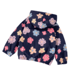 Chaqueta con capucha de color azul oscuro impermeable - Imagen 2