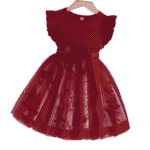 Vestido de fiesta con contraste de malla