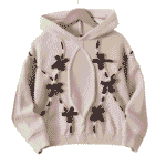 Suéter de capucha tela de cachemir