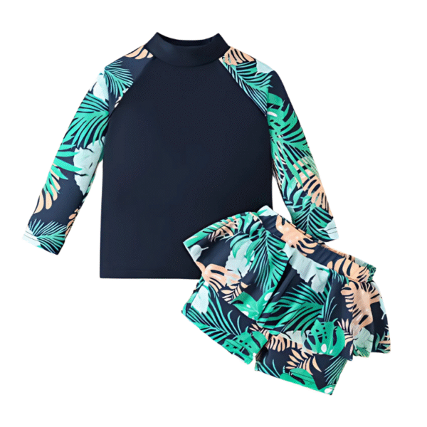 Traje de baño en dos partes manga larga